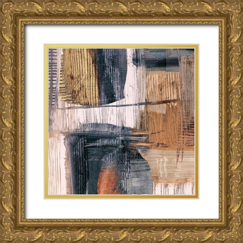 Geometric Movement II Gold Ornate Wood Framed Art Print with Double Matting by Ritts, Graham