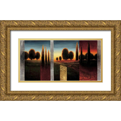The Glow I Gold Ornate Wood Framed Art Print with Double Matting by Williams, Gregory