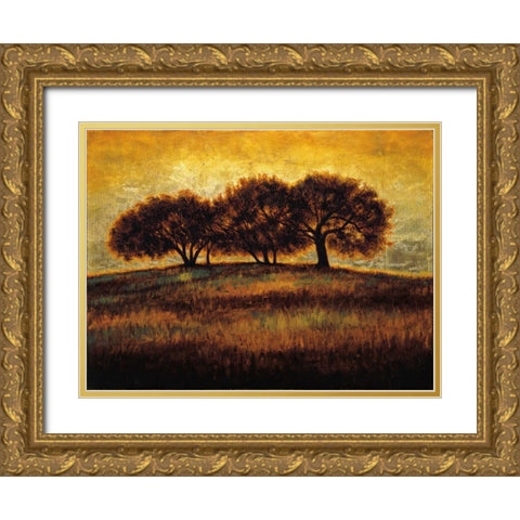 Rising I Gold Ornate Wood Framed Art Print with Double Matting by Williams, Gregory