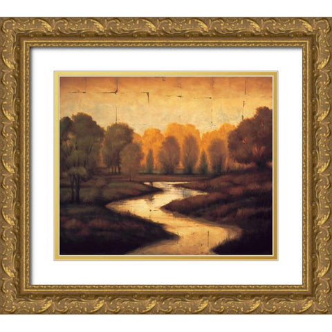 The Waters Edge I Gold Ornate Wood Framed Art Print with Double Matting by Williams, Gregory