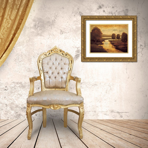 The Waters Edge II Gold Ornate Wood Framed Art Print with Double Matting by Williams, Gregory