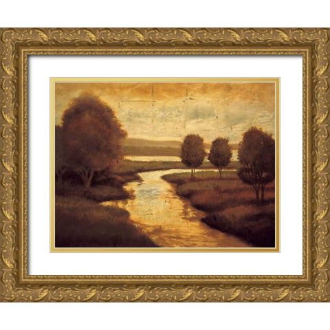 The Waters Edge II Gold Ornate Wood Framed Art Print with Double Matting by Williams, Gregory