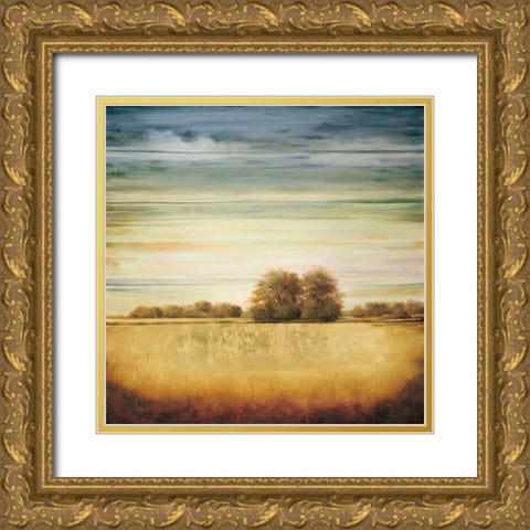 Lucent II Gold Ornate Wood Framed Art Print with Double Matting by Williams, Gregory