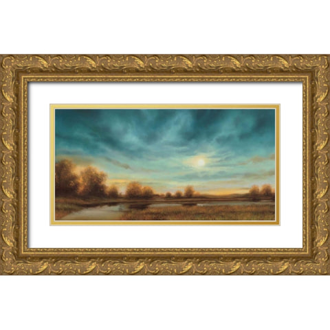 Evening Approaches Gold Ornate Wood Framed Art Print with Double Matting by Williams, Gregory