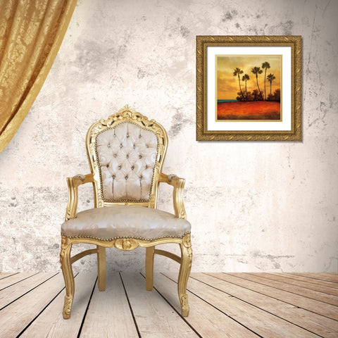 Las Palmas I Gold Ornate Wood Framed Art Print with Double Matting by Williams, Gregory