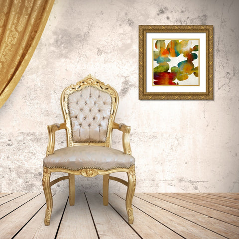 Allegory II Gold Ornate Wood Framed Art Print with Double Matting by Carlson, Hannah