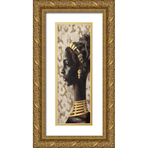 Nobility IV Gold Ornate Wood Framed Art Print with Double Matting by Morgan, Joseph