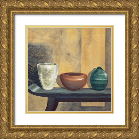 Asian Collection I Gold Ornate Wood Framed Art Print with Double Matting by Ross, Yuki