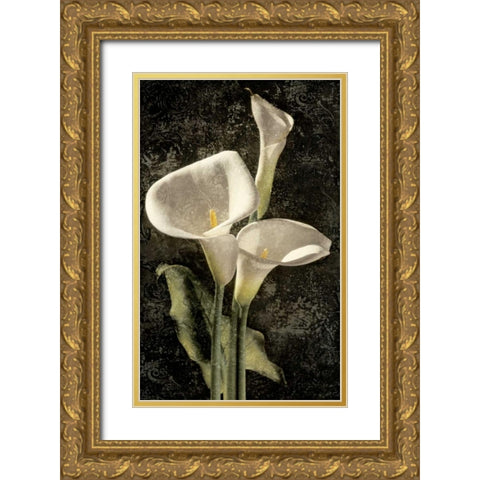 Callas I Gold Ornate Wood Framed Art Print with Double Matting by Seba, John