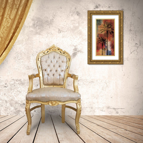 Mustique II Gold Ornate Wood Framed Art Print with Double Matting by Seba, John