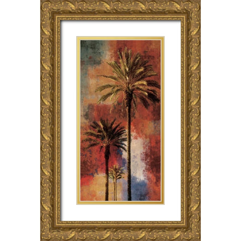 Mustique II Gold Ornate Wood Framed Art Print with Double Matting by Seba, John