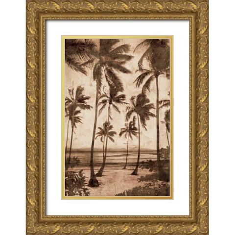 Trade Winds II Gold Ornate Wood Framed Art Print with Double Matting by Seba, John