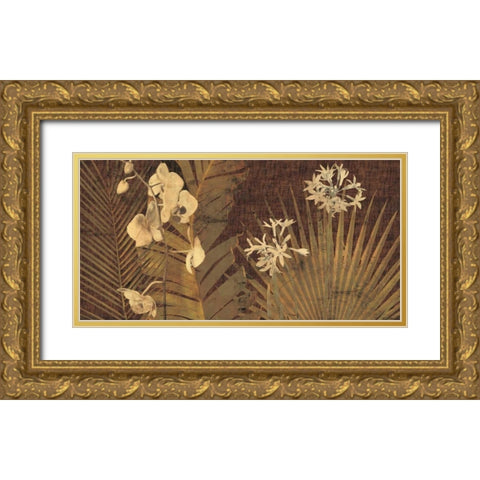 Sayan Gold Ornate Wood Framed Art Print with Double Matting by Seba, John