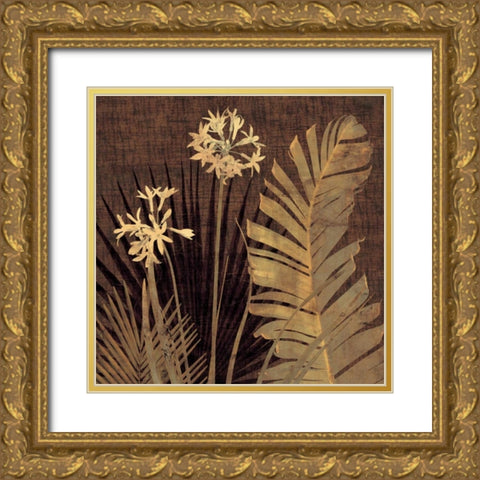 Sanur II Gold Ornate Wood Framed Art Print with Double Matting by Seba, John