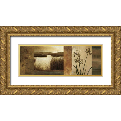 Laguna I Gold Ornate Wood Framed Art Print with Double Matting by Seba, John