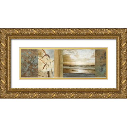 Del Mar I Gold Ornate Wood Framed Art Print with Double Matting by Seba, John