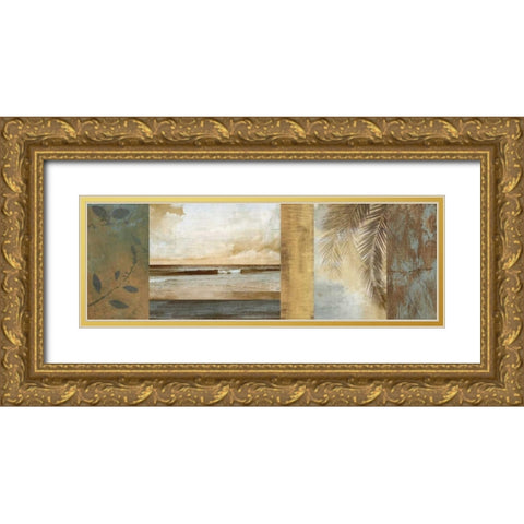 Del Mar II Gold Ornate Wood Framed Art Print with Double Matting by Seba, John