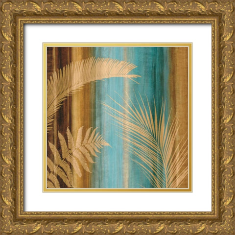 Caribbean II Gold Ornate Wood Framed Art Print with Double Matting by Seba, John