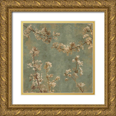 Morning Blossom I Gold Ornate Wood Framed Art Print with Double Matting by Seba, John