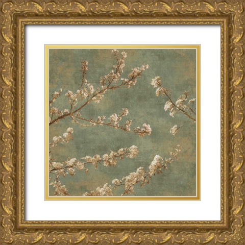 Morning Blossom II Gold Ornate Wood Framed Art Print with Double Matting by Seba, John