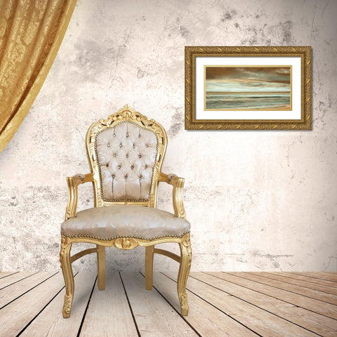 The Surf Gold Ornate Wood Framed Art Print with Double Matting by Seba, John