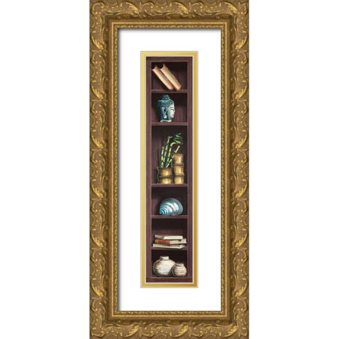 Ricordi di viaggio I Gold Ornate Wood Framed Art Print with Double Matting by Rossetti, Isabella