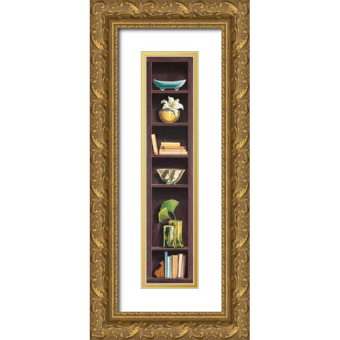 Ricordi di viaggio II Gold Ornate Wood Framed Art Print with Double Matting by Rossetti, Isabella