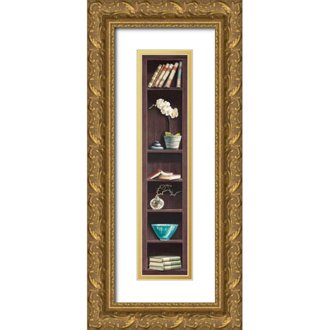 Ricordi di viaggio III Gold Ornate Wood Framed Art Print with Double Matting by Rossetti, Isabella