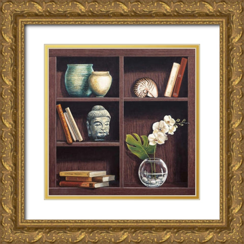 Ricordi d oriente I Gold Ornate Wood Framed Art Print with Double Matting by Rossetti, Isabella