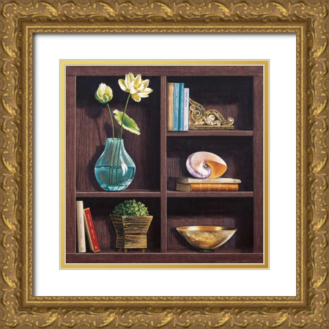 Ricordi d oriente II Gold Ornate Wood Framed Art Print with Double Matting by Rossetti, Isabella