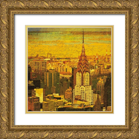 Letters from New York Gold Ornate Wood Framed Art Print with Double Matting by Casey, Julia