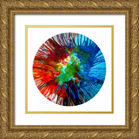 Circular Motion III Gold Ornate Wood Framed Art Print with Double Matting by Evans, Josh