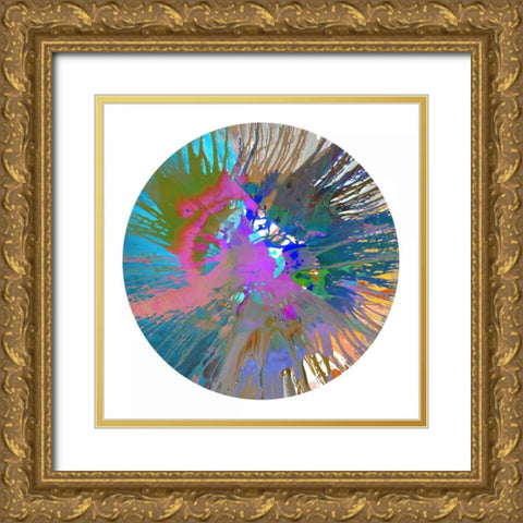 Circular Motion V Gold Ornate Wood Framed Art Print with Double Matting by Evans, Josh