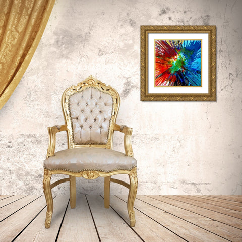Not Shy IV Gold Ornate Wood Framed Art Print with Double Matting by Evans, Josh