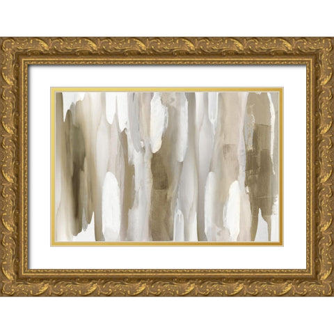Echoes Gold Ornate Wood Framed Art Print with Double Matting by Hanson, Jackie