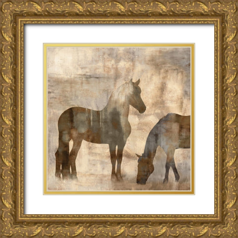Equine II Gold Ornate Wood Framed Art Print with Double Matting by Mann, Jason