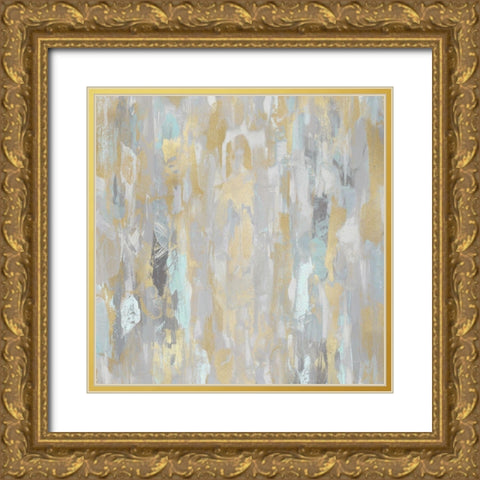 Reveal Aqua I Gold Ornate Wood Framed Art Print with Double Matting by Martin, Jennifer