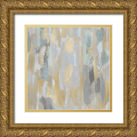 Reveal Aqua II Gold Ornate Wood Framed Art Print with Double Matting by Martin, Jennifer