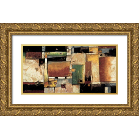 Strata Gold Ornate Wood Framed Art Print with Double Matting by Parsons, Jonathan