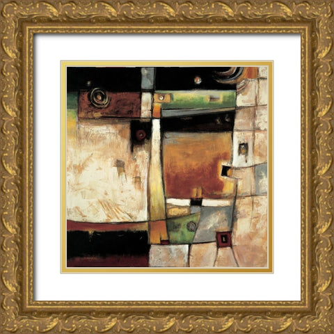 Construct I Gold Ornate Wood Framed Art Print with Double Matting by Parsons, Jonathan
