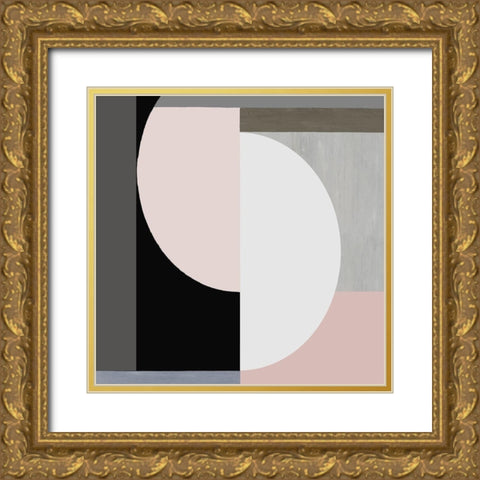 Balanced Blush I Gold Ornate Wood Framed Art Print with Double Matting by Thompson, Justin