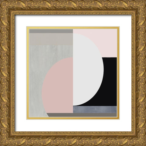 Balanced Blush II Gold Ornate Wood Framed Art Print with Double Matting by Thompson, Justin
