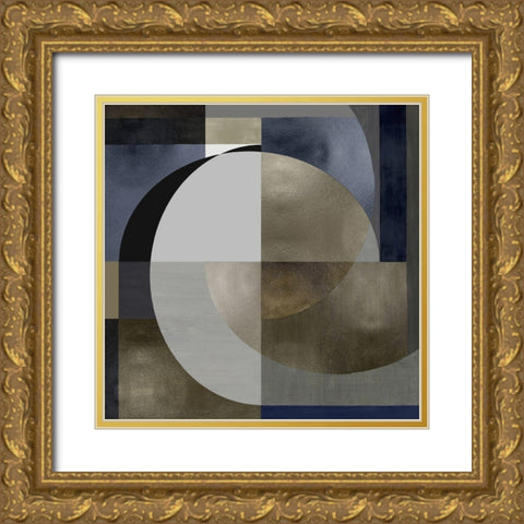 Meld III Gold Ornate Wood Framed Art Print with Double Matting by Thompson, Justin