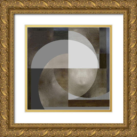 Meld IV Gold Ornate Wood Framed Art Print with Double Matting by Thompson, Justin