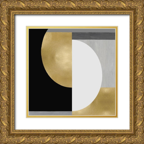 Balanced in Gold II Gold Ornate Wood Framed Art Print with Double Matting by Thompson, Justin