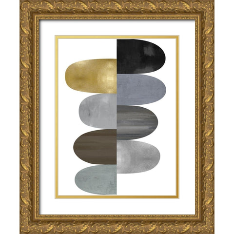 Engaged II Gold Ornate Wood Framed Art Print with Double Matting by Thompson, Justin