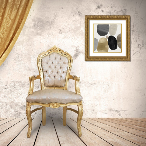 Mingle II Gold Ornate Wood Framed Art Print with Double Matting by Thompson, Justin