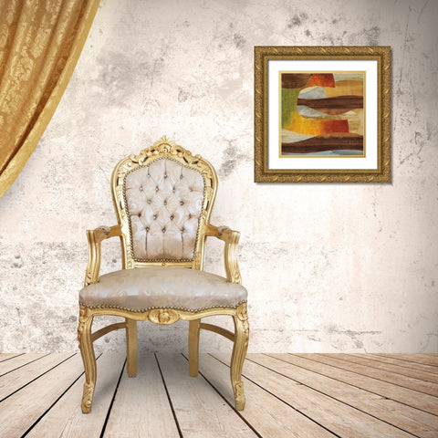 Systematic II Gold Ornate Wood Framed Art Print with Double Matting by Baker, Kevin