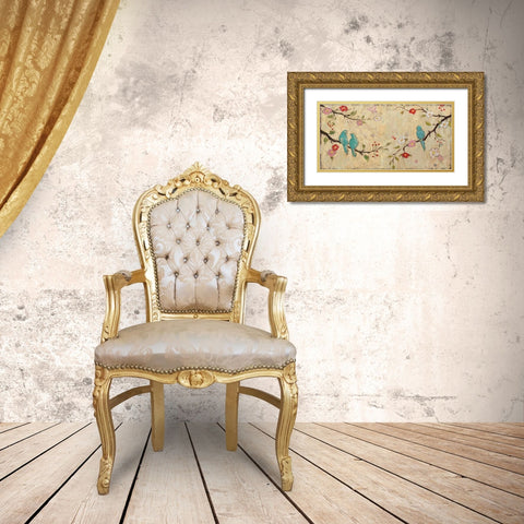 Trio Gold Ornate Wood Framed Art Print with Double Matting by Frances, Katy