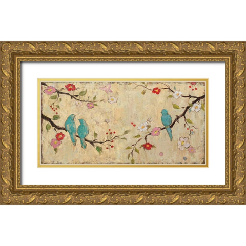 Trio Gold Ornate Wood Framed Art Print with Double Matting by Frances, Katy
